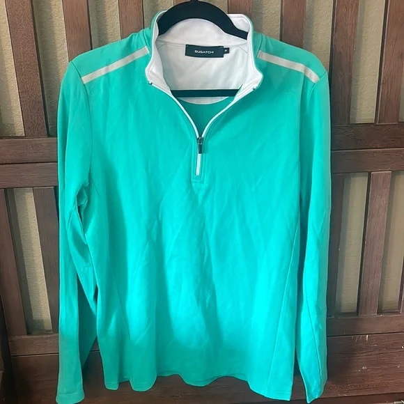 Bugatchi Zip Polo Top - Picture 1 of 2